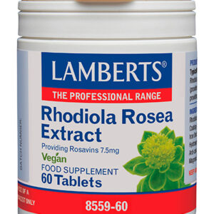 Rhodiola Rosea 3125 mg (7,5 mg de Rosavinas) 60 tabletas LAMBERTS