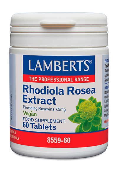 Rhodiola Rosea 3125 mg (7,5 mg de Rosavinas) 60 tabletas LAMBERTS