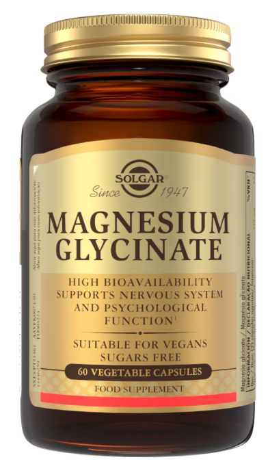 Magnesio glicinato - 60 cápsulas vegetales SOLGAR